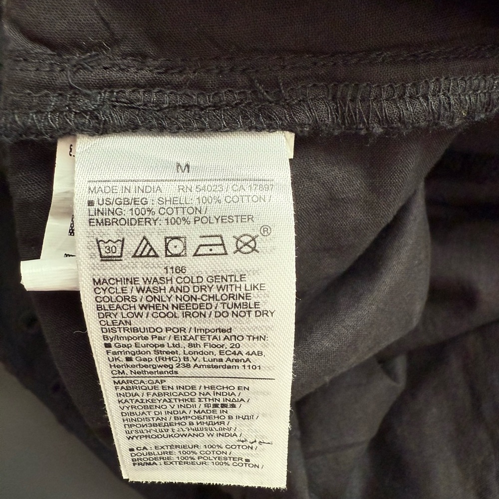 NWT GAP M Eyelet Cotton Cargo Pants - Picture 5 of 6